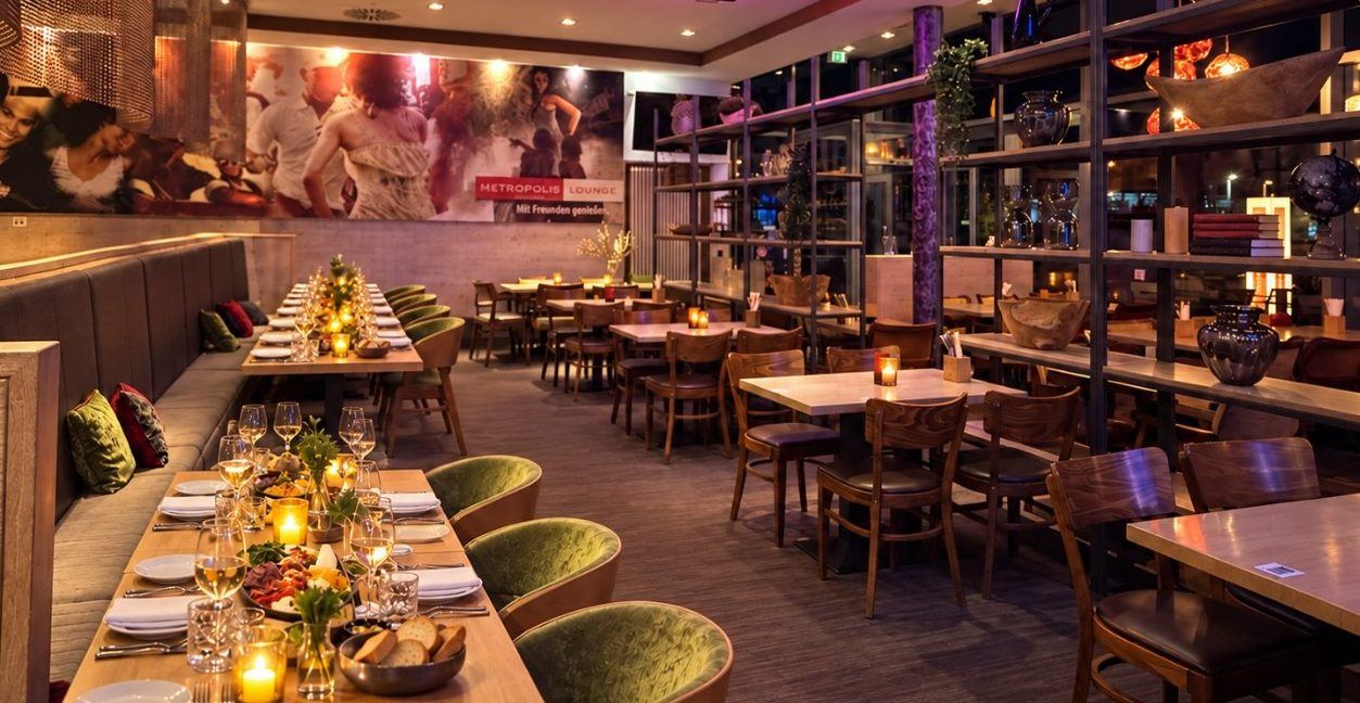 Gedeckte Tische im Restaurant